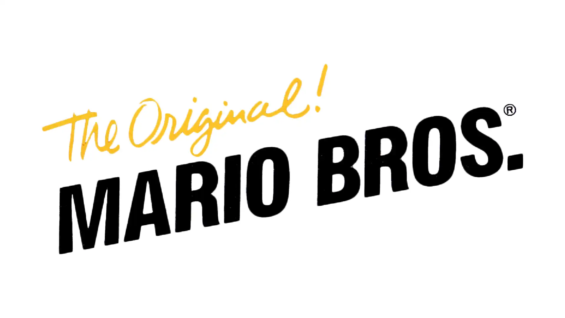 The Original Mario Bros Logo